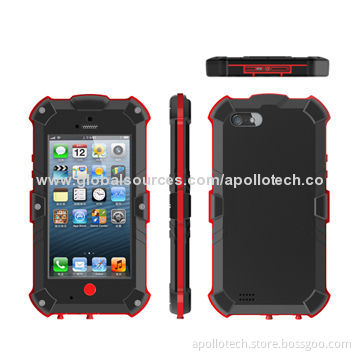 Waterproof Case, IP65 Level/PC+ABS Raw Material, Middle Frame Uses Soft Texture Silicone, for iPhone
